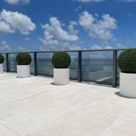 20″ Topiary with Max Fiberglass Vase