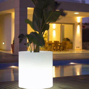 41 cm Cordless – Illuminated LED Cylinder Planter