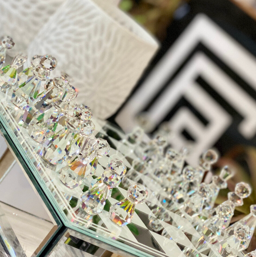 Crystal / Mirrored Chess Set