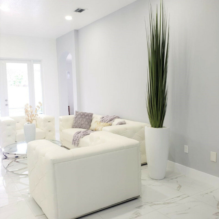 Large Dax Vase with Artificial Reed Grass